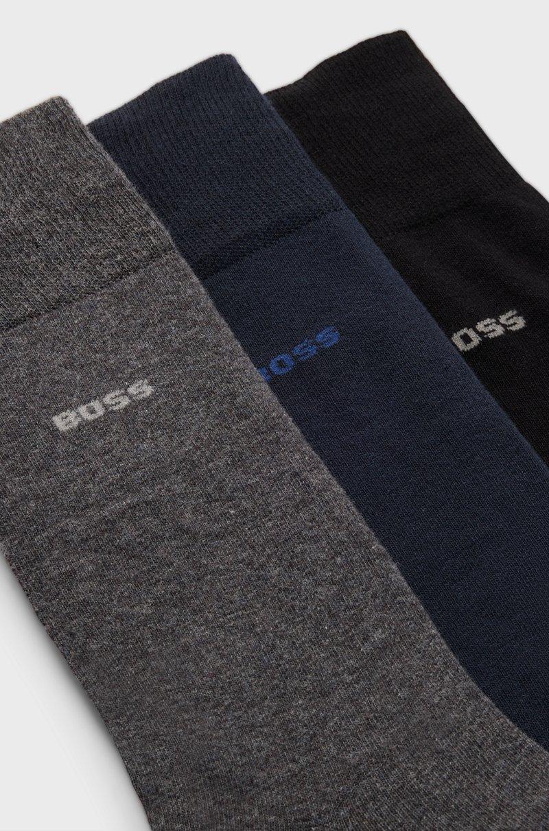 Hugo Boss Paquete De Tres Pares De Calcetines De Largo Estándar - Set De Regalo