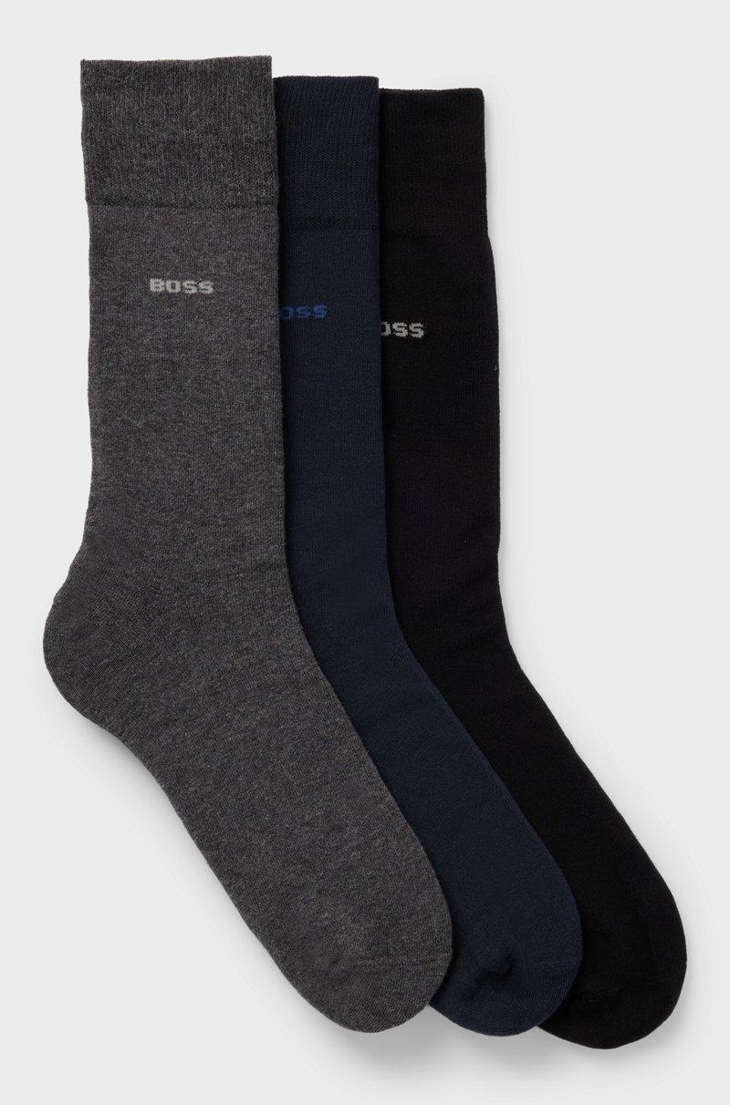 Hugo Boss Paquete de tres pares de calcetines de largo estándar - Set de regalo