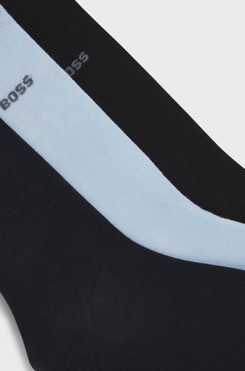 Hugo Boss Paquete De Tres Pares De Calcetines De Largo Normal En Mezcla De Algodón