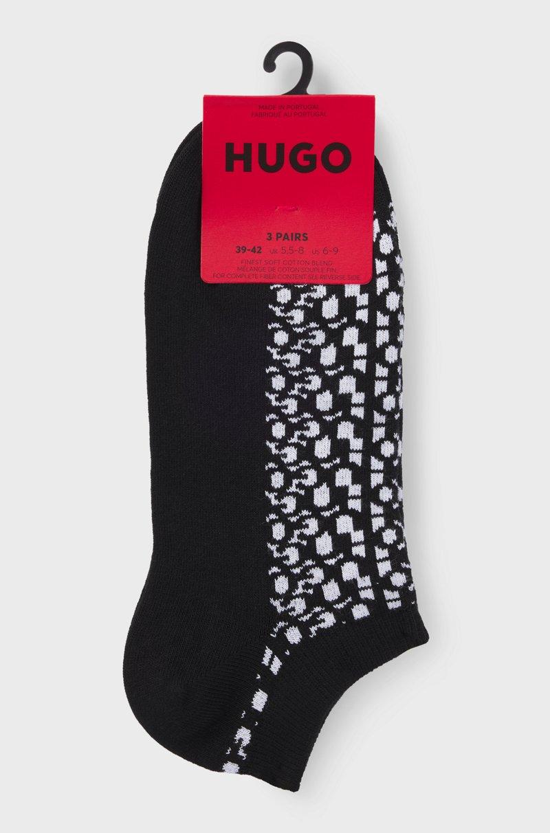Hugo Boss Paquete De Tres Pares De Calcetines Tobilleros De Algodón