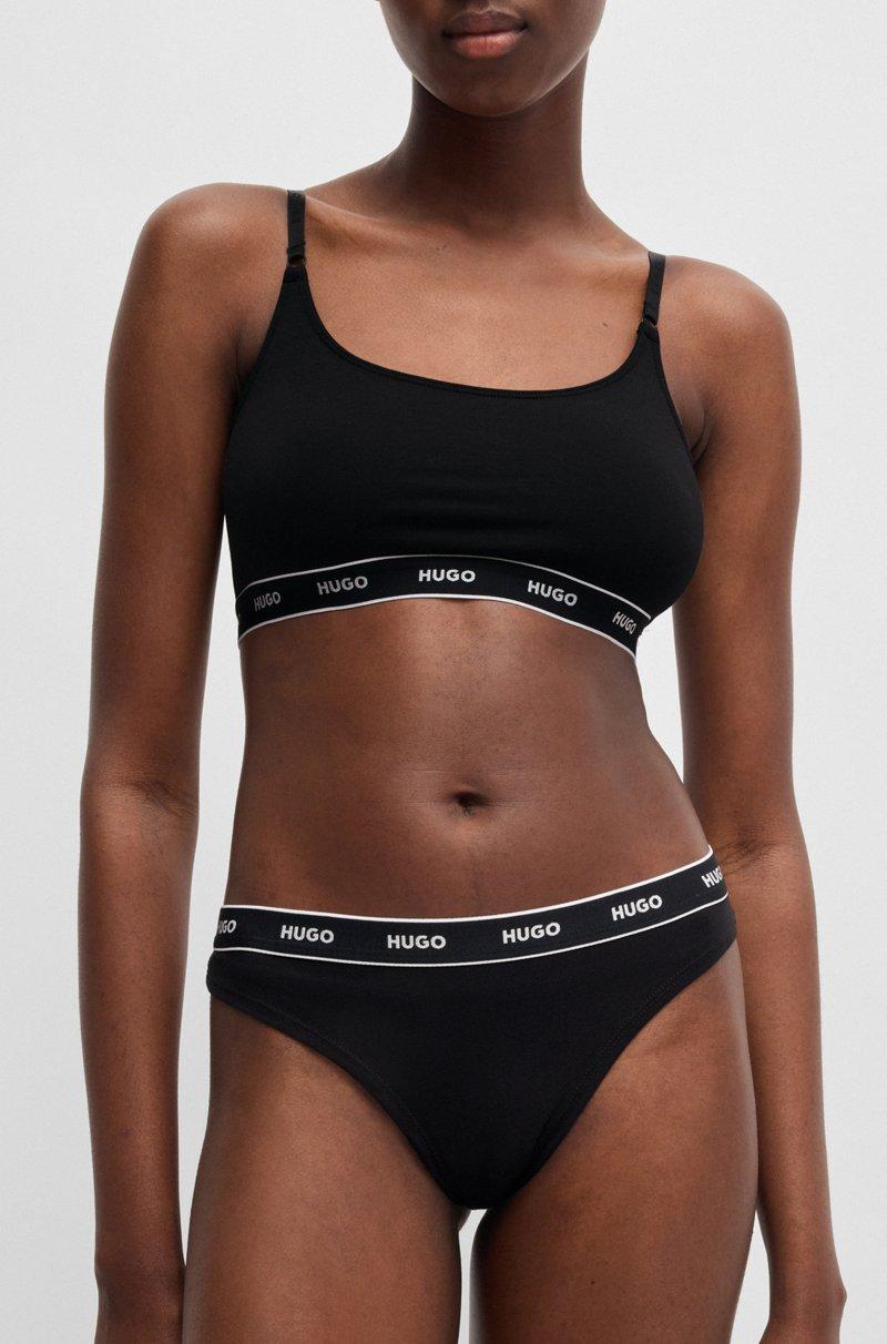 Hugo Boss Paquete De Tres Tangas Con Cintura De La Marca