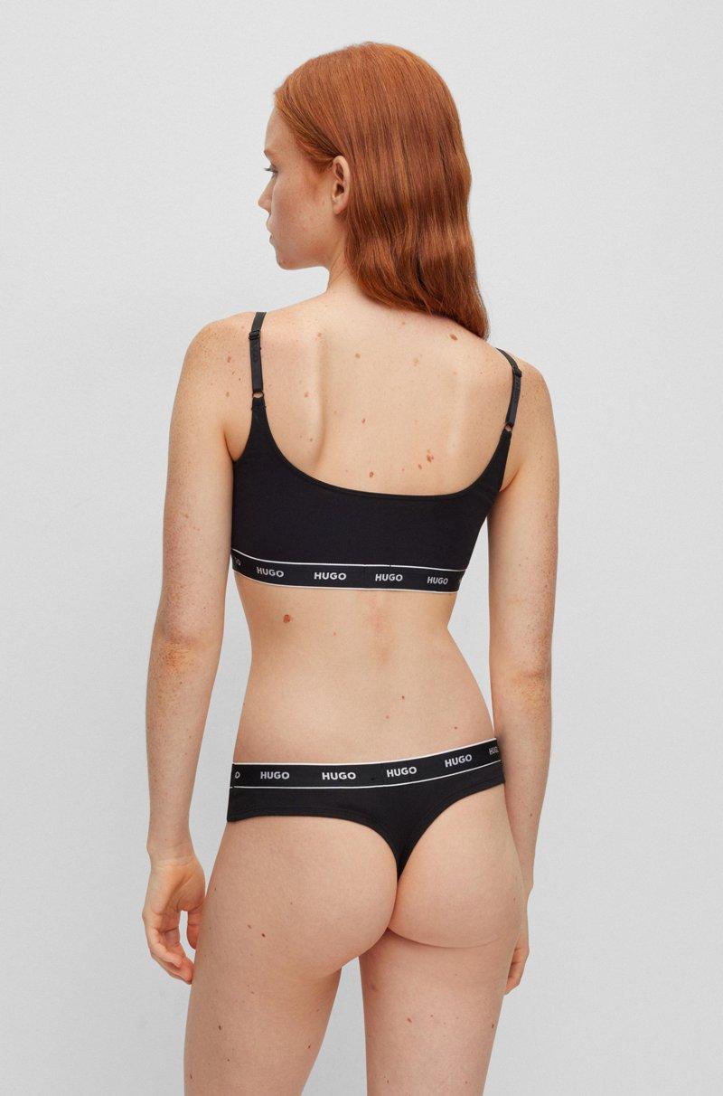 Hugo Boss Paquete De Tres Tangas Con Cintura De La Marca