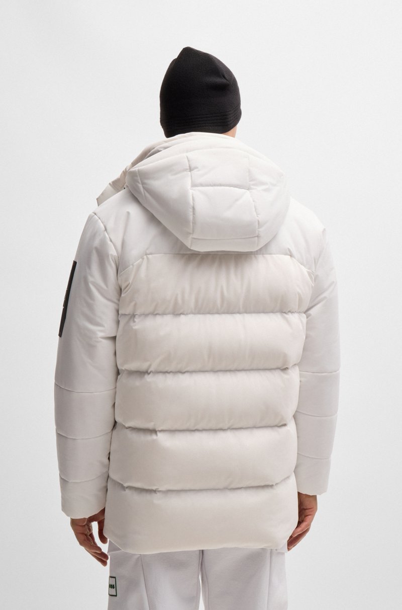 Hugo Boss Parka Repelente Al Agua Con Relleno De Plumón