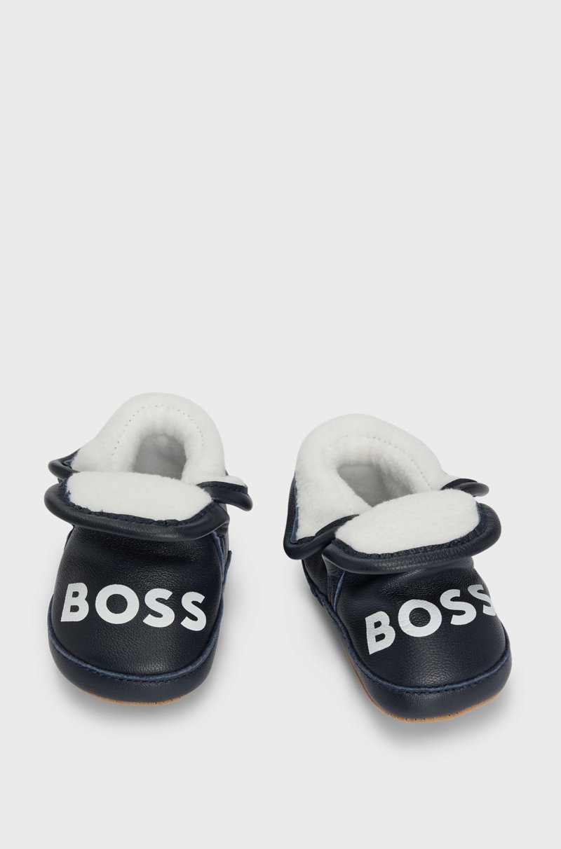Hugo Boss Patucos De Piel Para Bebé En Caja De Regalo