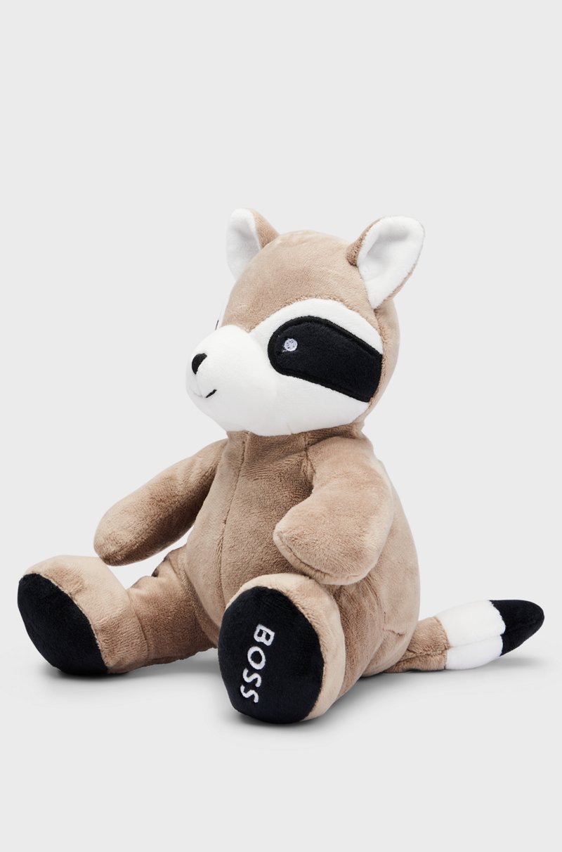 Hugo Boss Peluche De Panda Rojo Con Logo Bordado Para Bebés