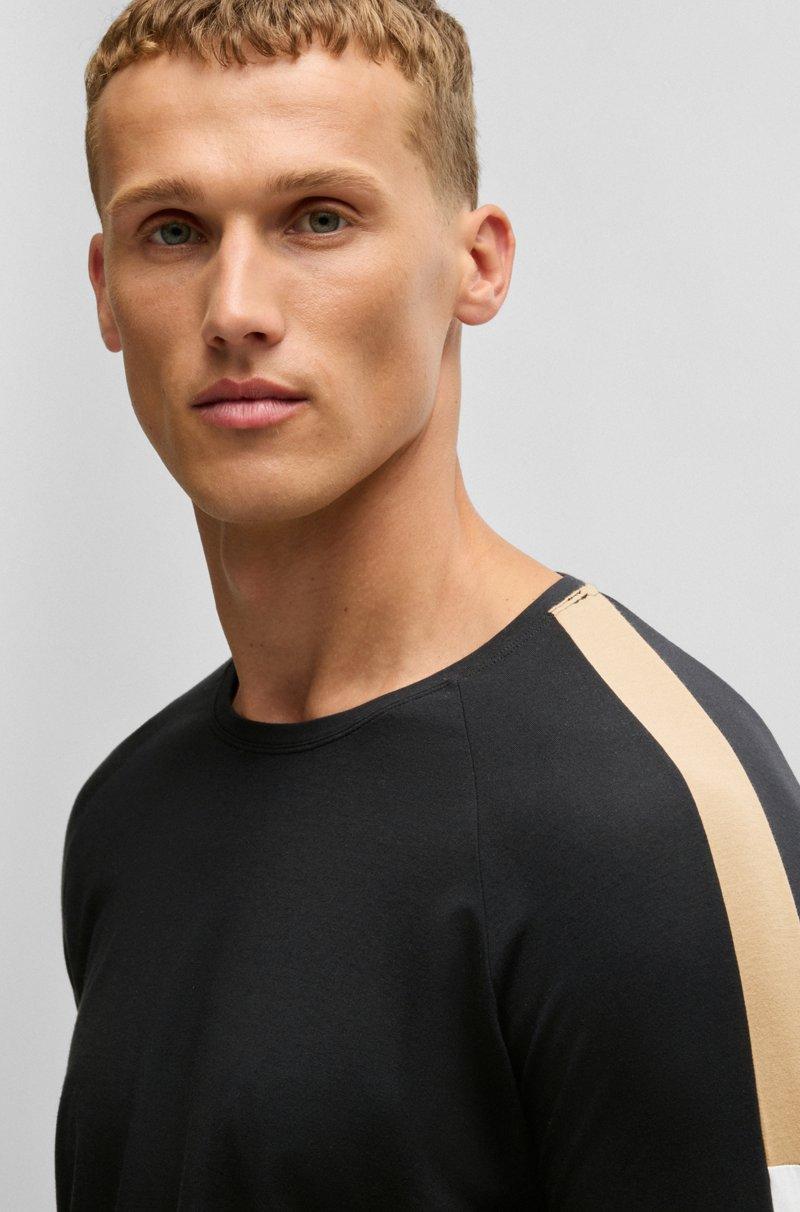 Hugo Boss Pijama De Algodón Con Apliques En Contraste