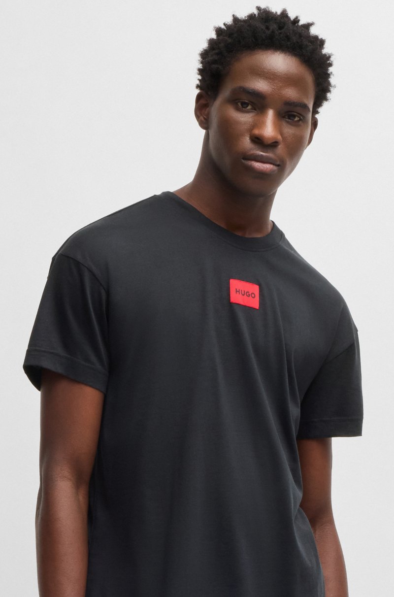 Hugo Boss Pijama De Algodón Y Modal Con Etiquetas De Logo Rojas