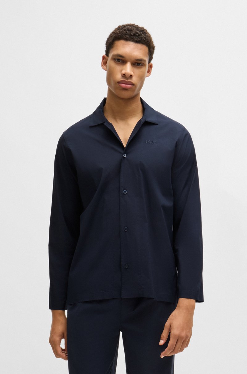 Hugo Boss Pijama De Popelín Elástico Con Logo Bordado