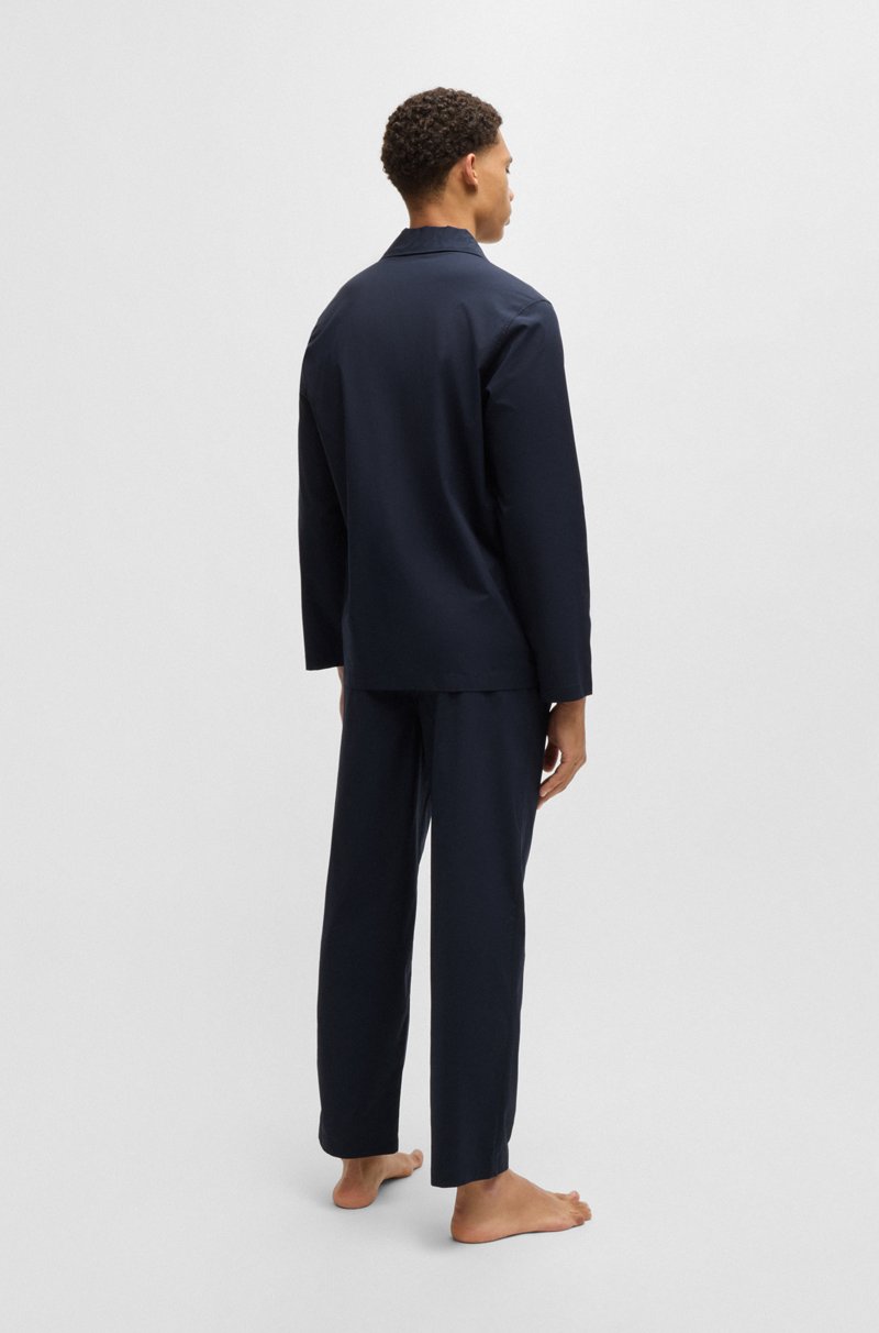 Hugo Boss Pijama De Popelín Elástico Con Logo Bordado