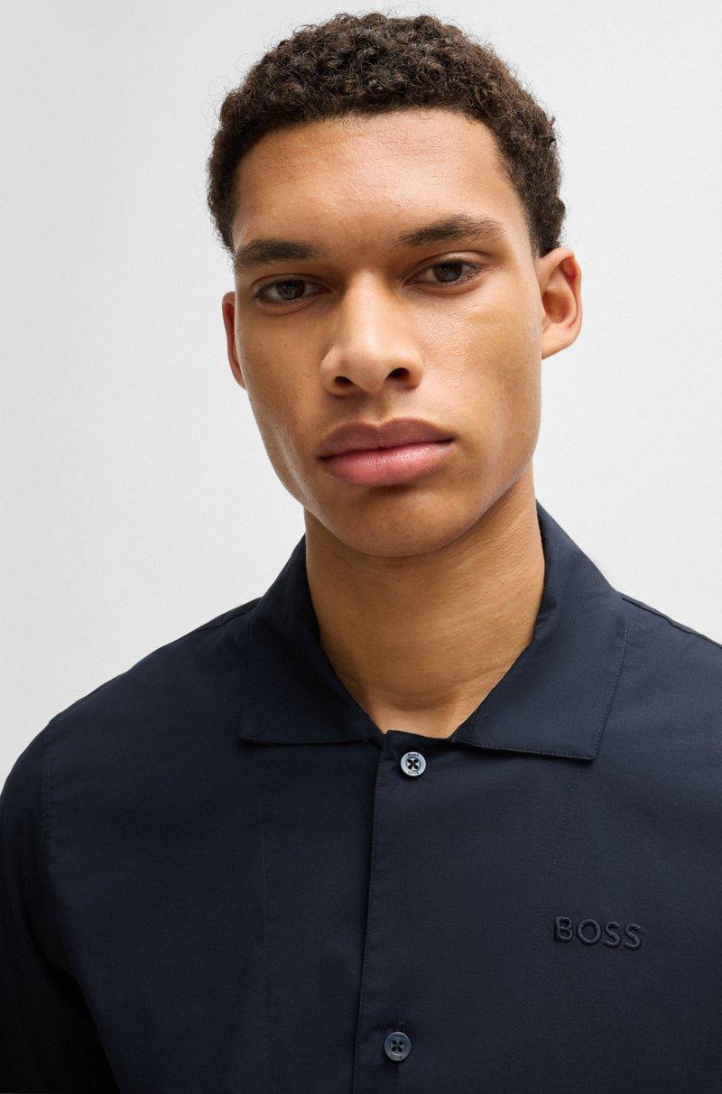 Hugo Boss Pijama De Popelín Elástico Con Logo Bordado