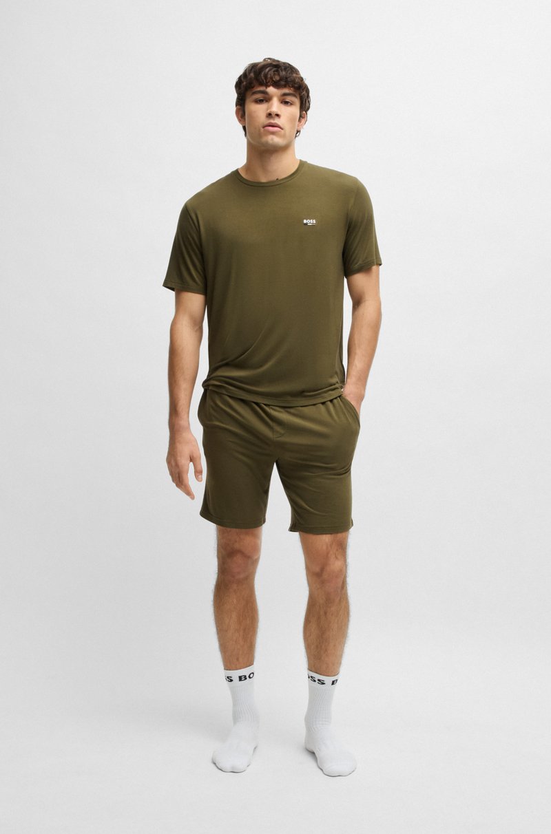 Hugo Boss Pijama De Punto De Bambú Elástico En Caja De Regalo