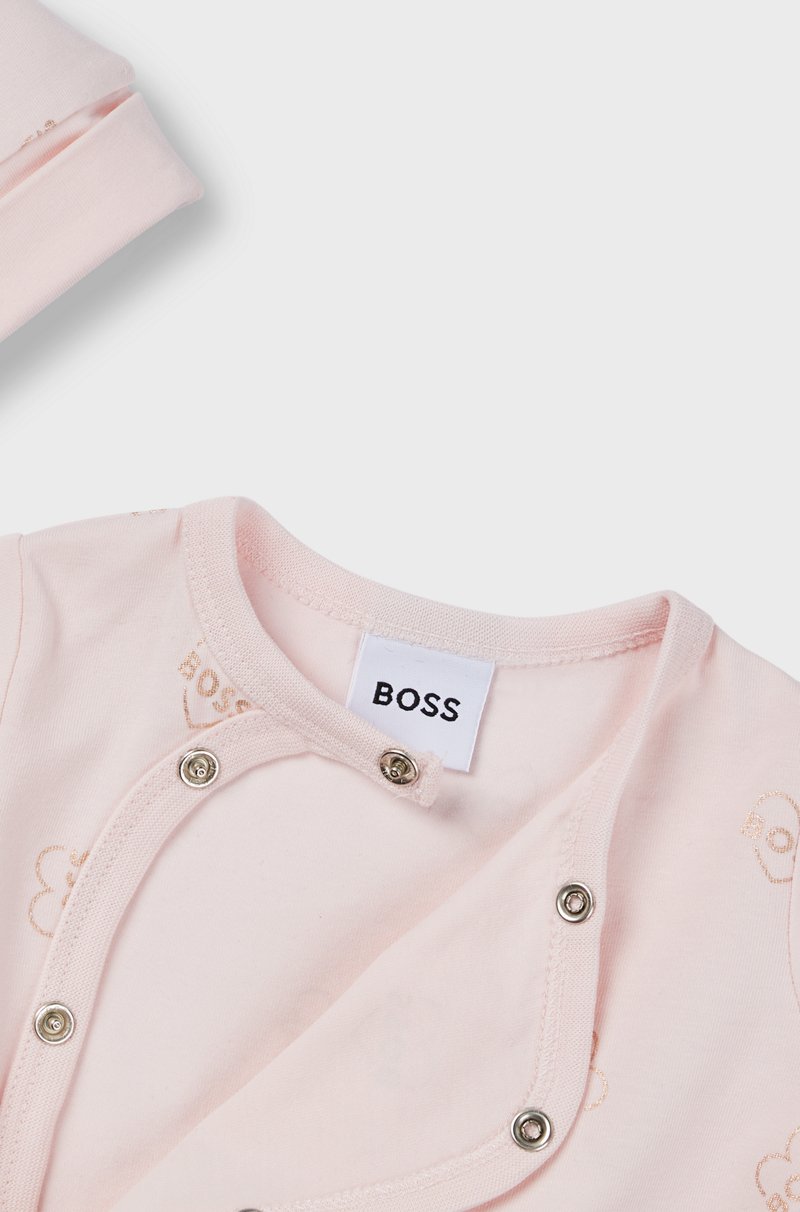 Hugo Boss Pijama Y Gorro En Caja De Regalo Para Bebés