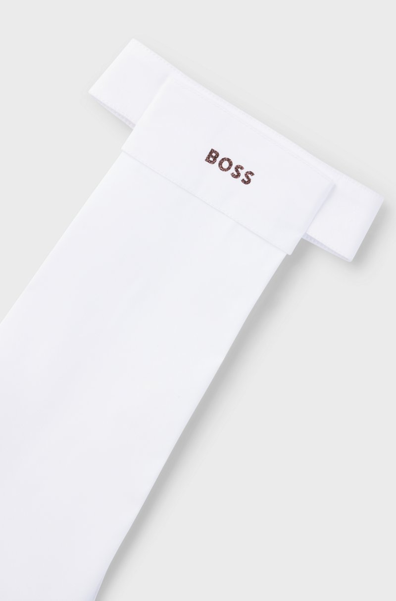 Hugo Boss Plastrón De Equitación En Una Sola Pieza Con Logo De Purpurina