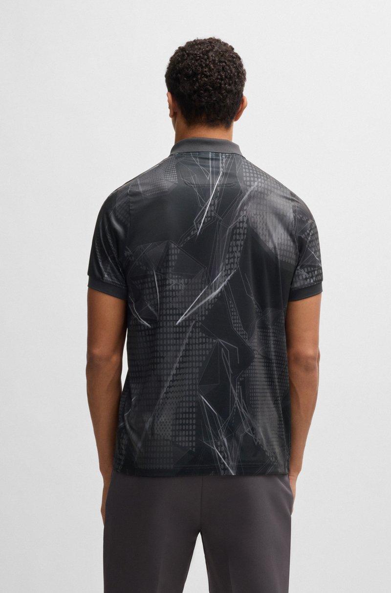 Hugo Boss Polo Active Paddy Con Estampado Gráfico Y Protección UV