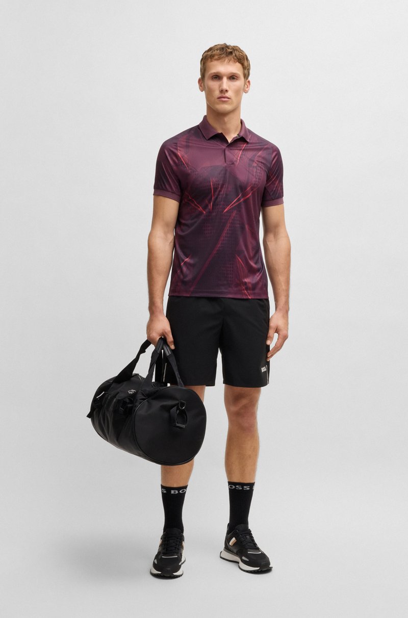 Hugo Boss Polo Active Paddy Con Estampado Gráfico Y Protección UV