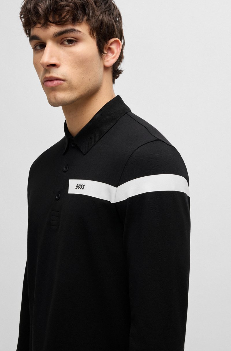 Hugo Boss Polo Activo De Algodón Con Control De La Humedad