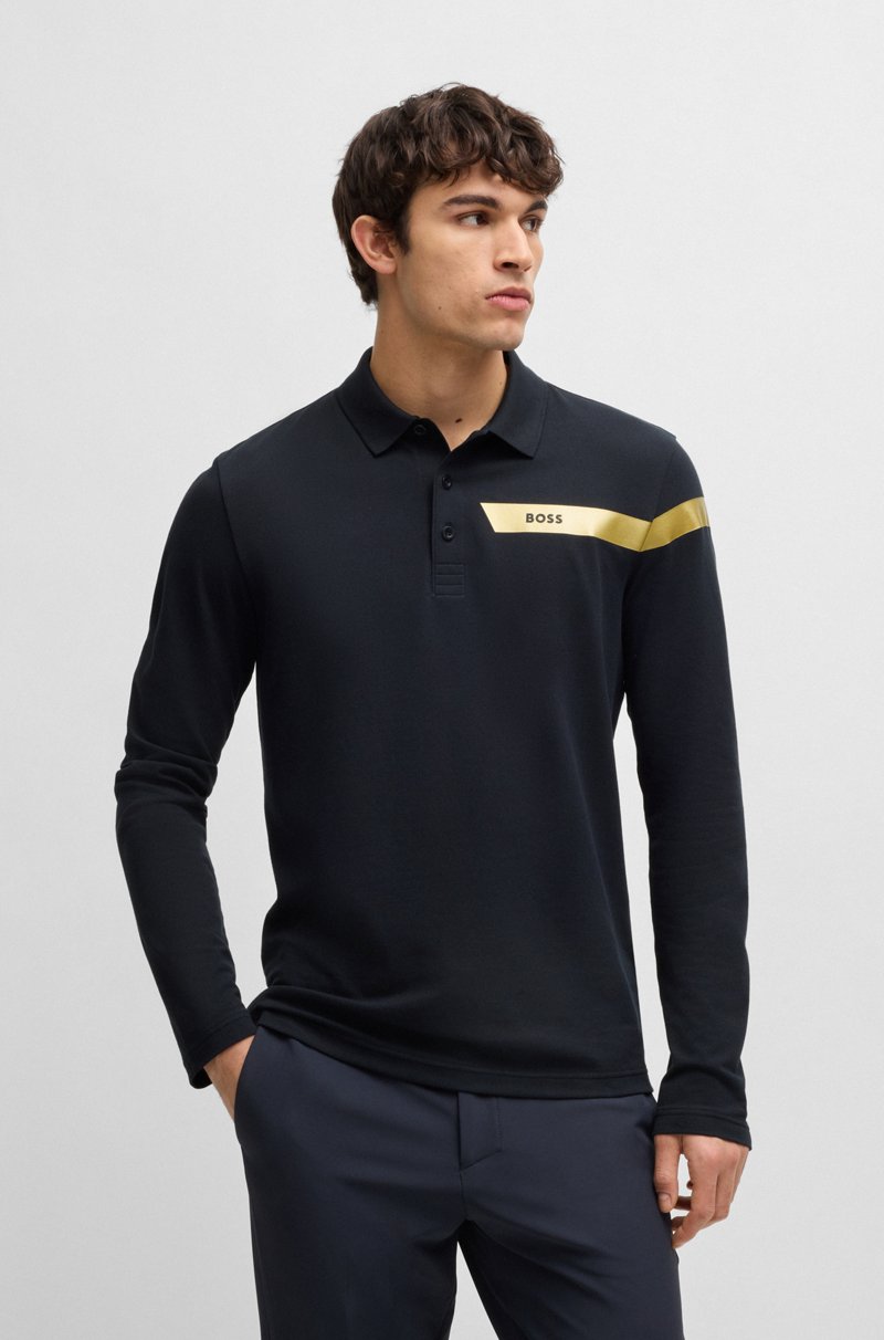 Hugo Boss Polo activo de algodón con control de la humedad