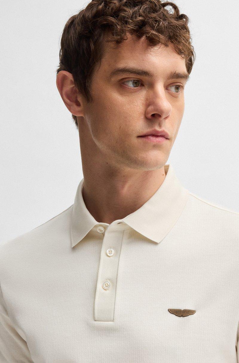 Hugo Boss Polo BOSS X ASTON MARTIN De Seda Y Algodón Con Jacquard En Degradado