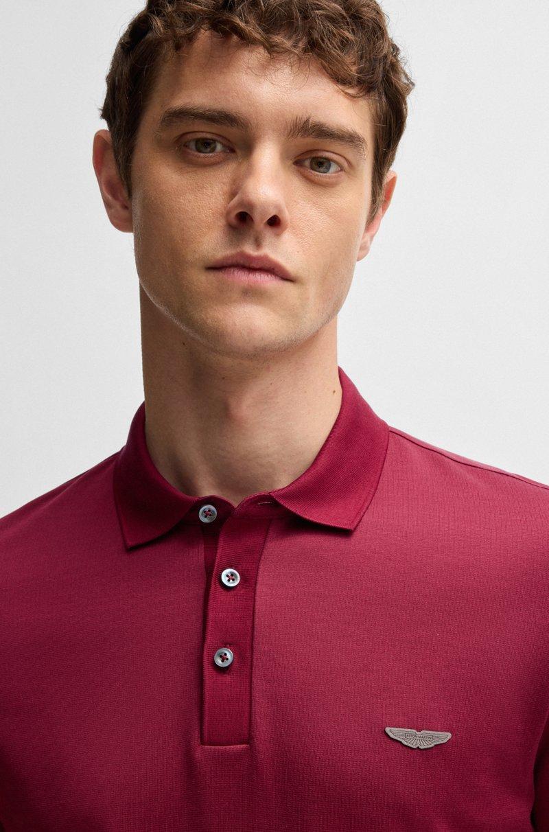 Hugo Boss Polo BOSS X ASTON MARTIN De Seda Y Algodón Con Jacquard En Degradado