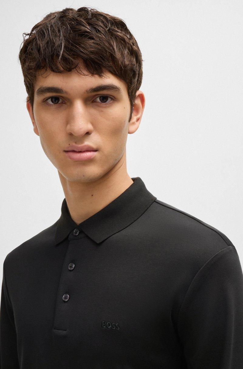 Hugo Boss Polo De Algodón Interlock Con Logo Bordado