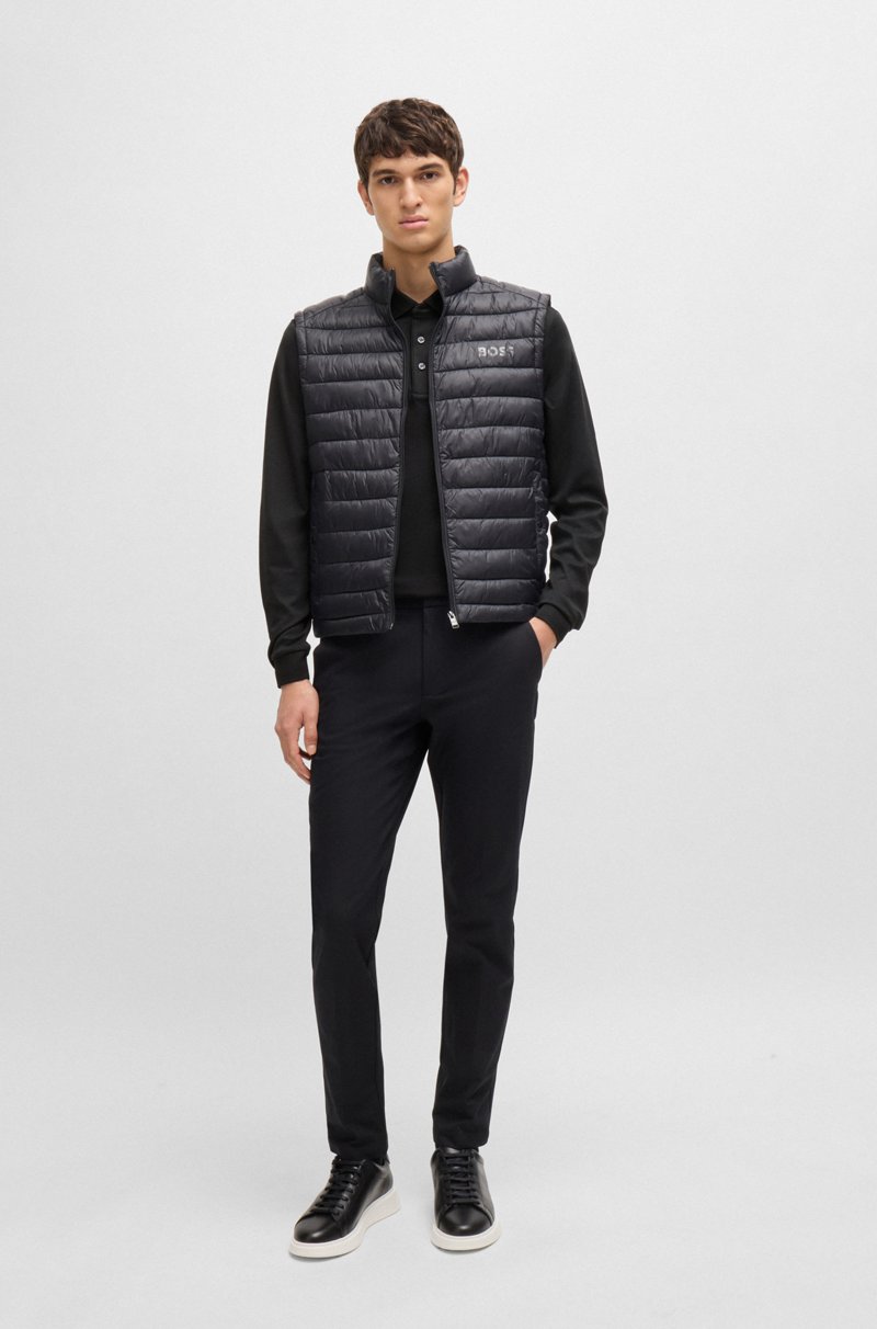 Hugo Boss Polo De Algodón Interlock Con Logo Bordado