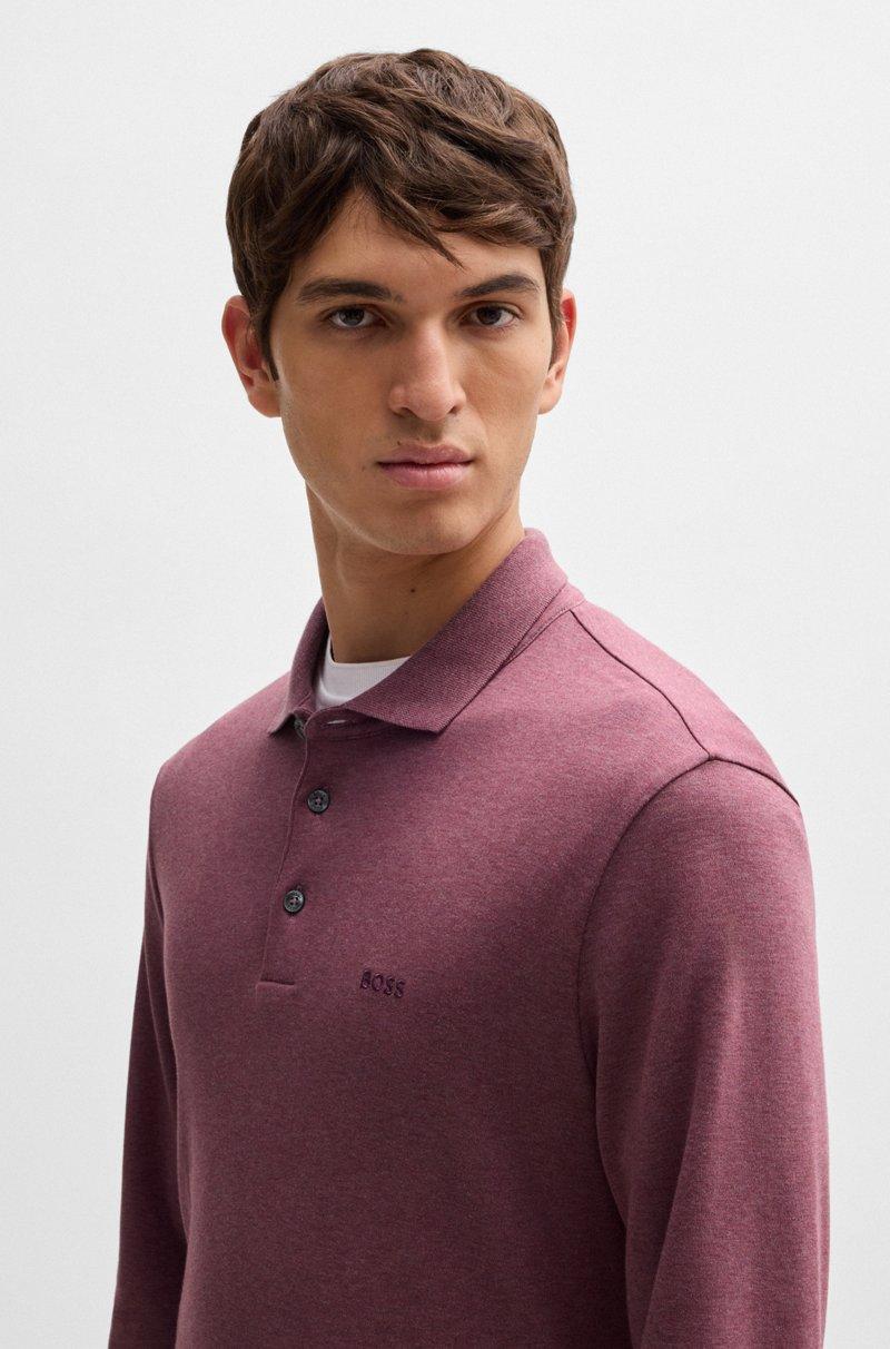 Hugo Boss Polo De Algodón Interlock Con Logo Bordado