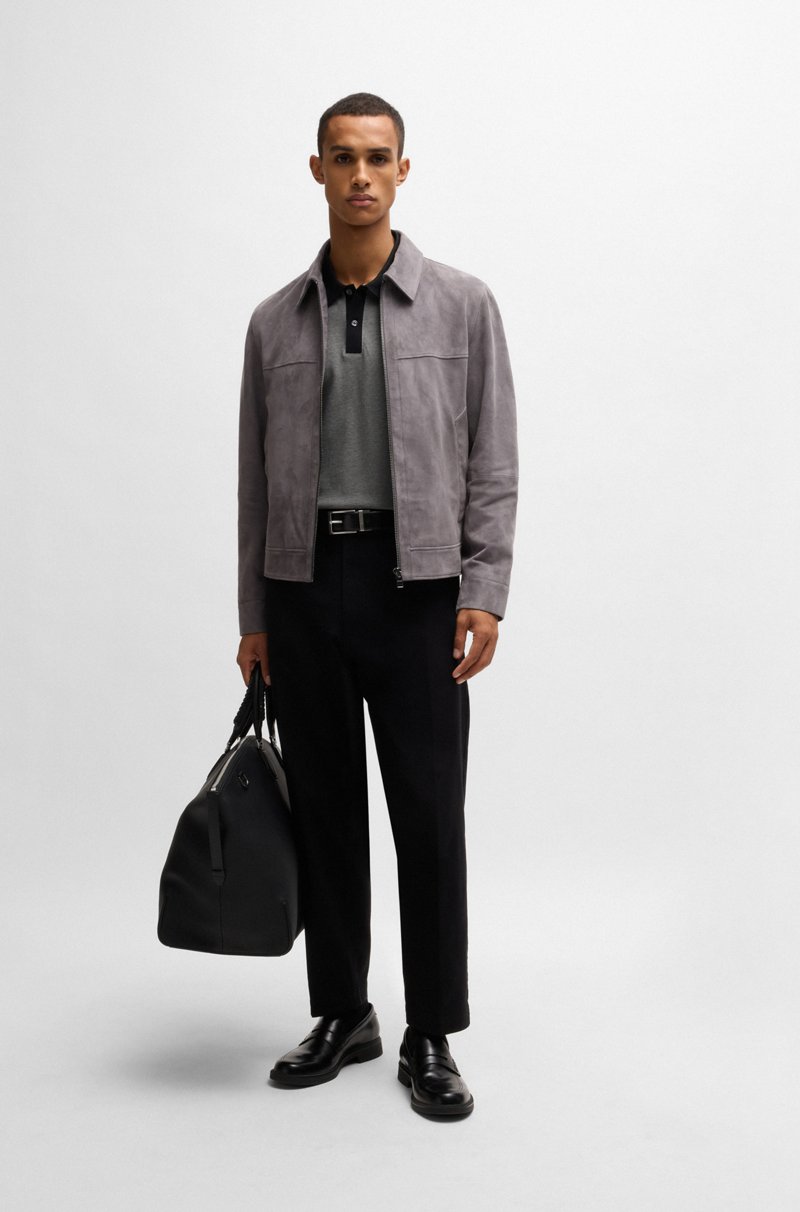 Hugo Boss Polo De Algodón Mercerizado Con Logo Caligrafiado