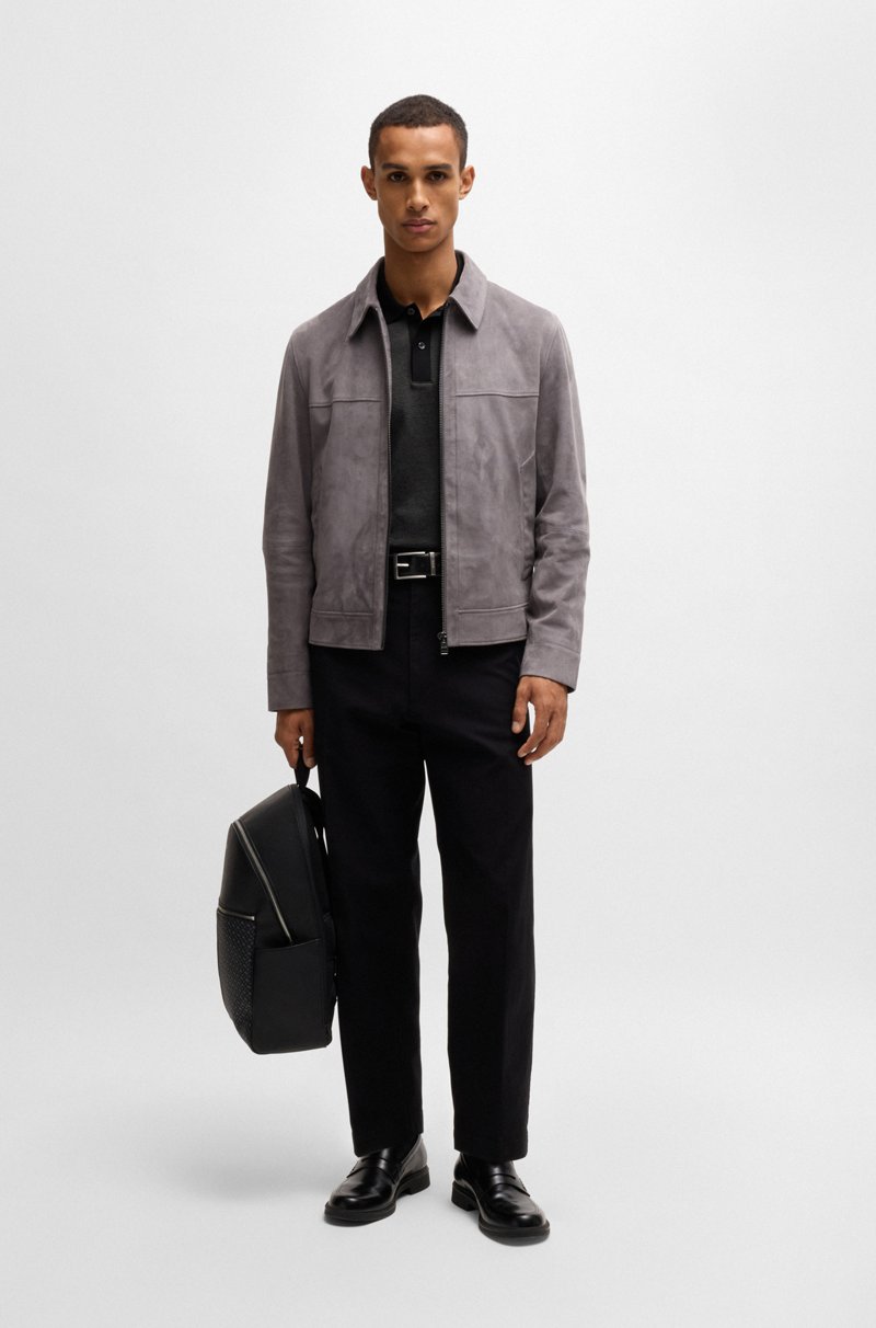 Hugo Boss Polo De Algodón Mercerizado Con Microestampado