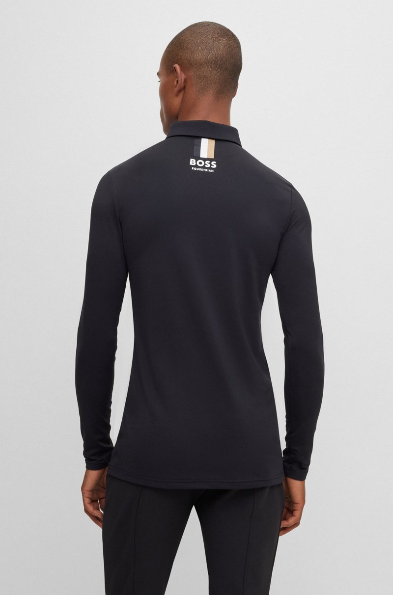 Hugo Boss Polo De Equitación Para Doma Confeccionado En Material Superelástico