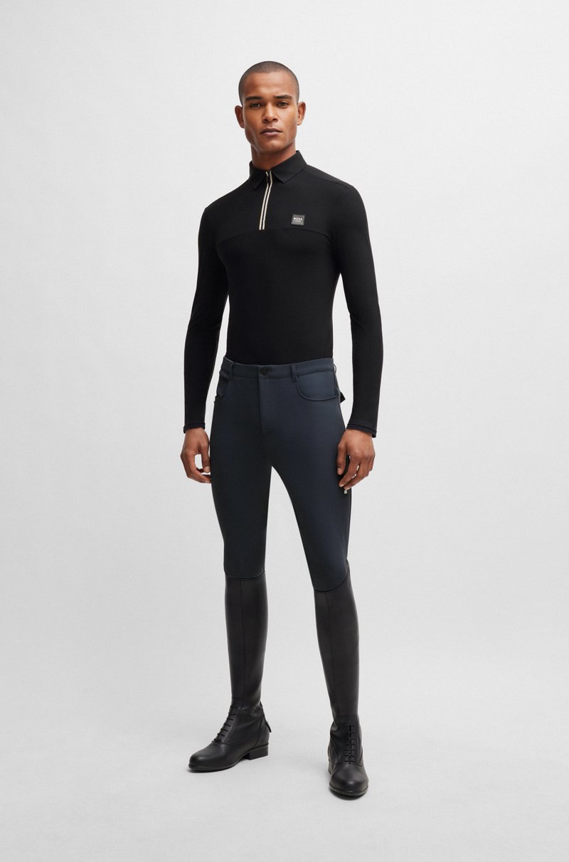 Hugo Boss Polo De Equitación Para Doma Confeccionado En Material De Secado Rápido