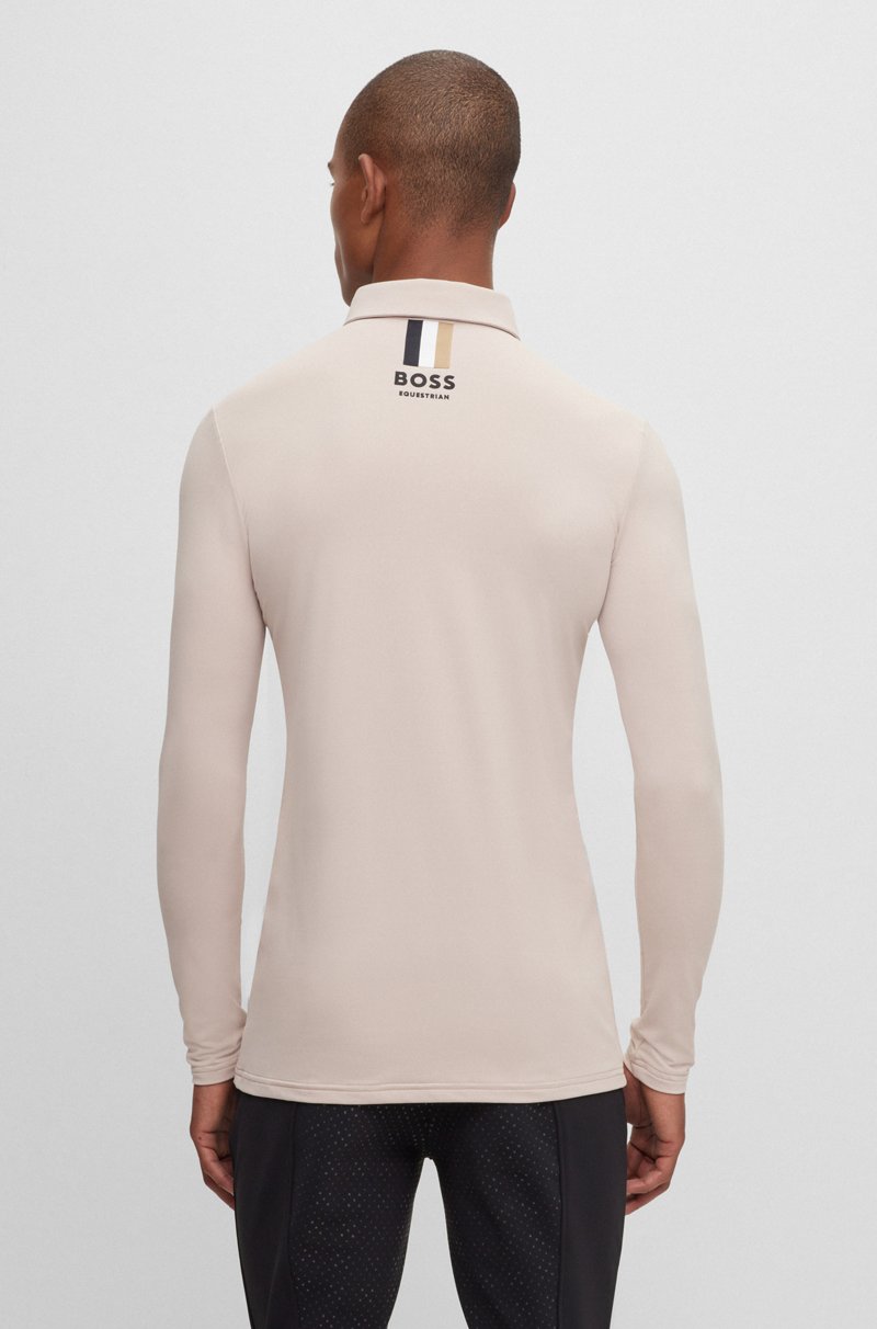 Hugo Boss Polo De Equitación Para Doma Confeccionado En Material Superelástico