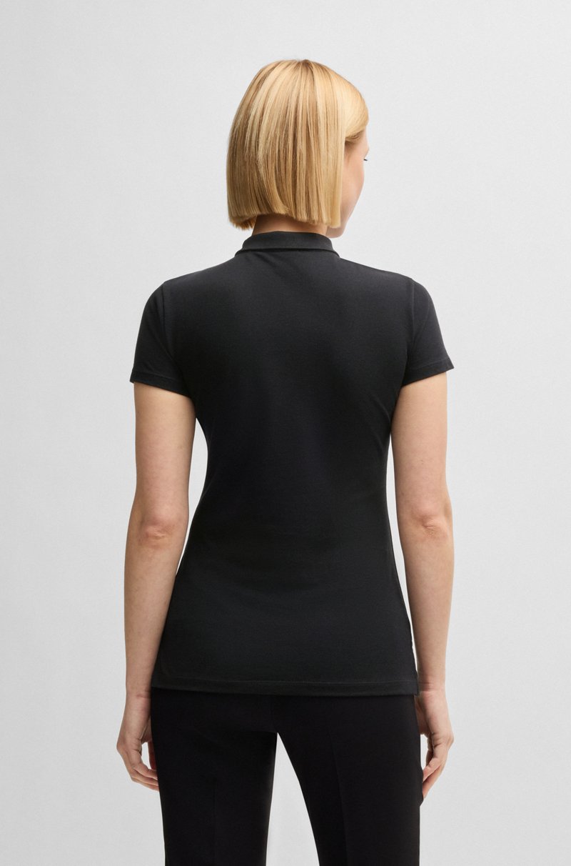 Hugo Boss Polo De Piqué De Algodón Con Detalle De Logo