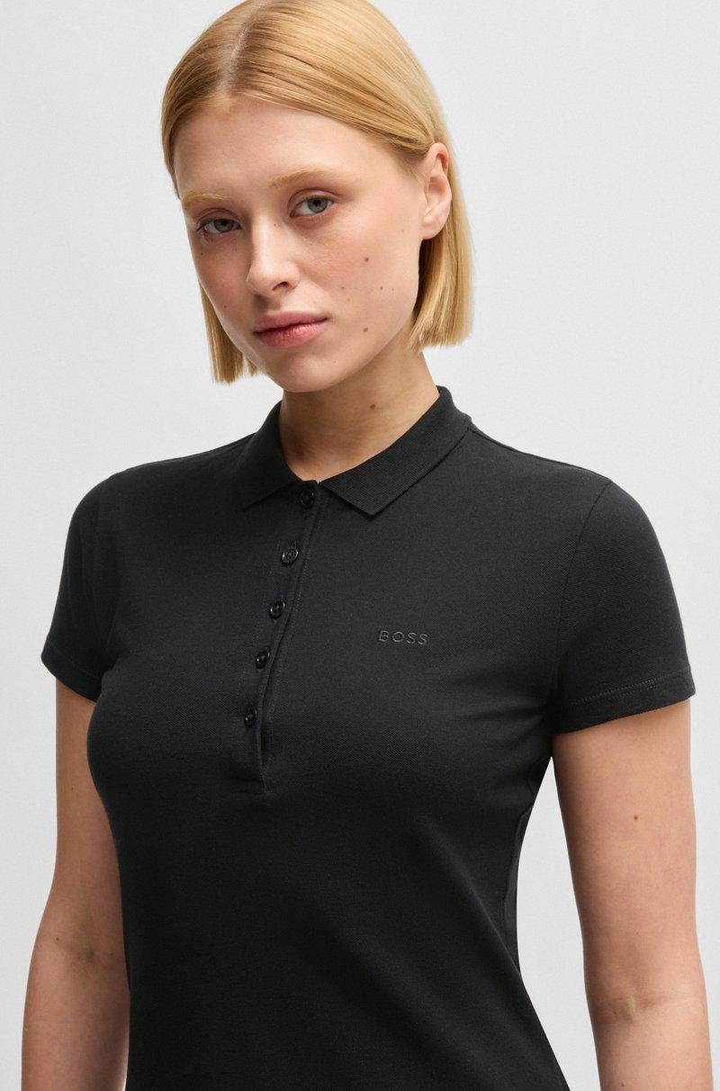 Hugo Boss Polo De Piqué De Algodón Con Detalle De Logo