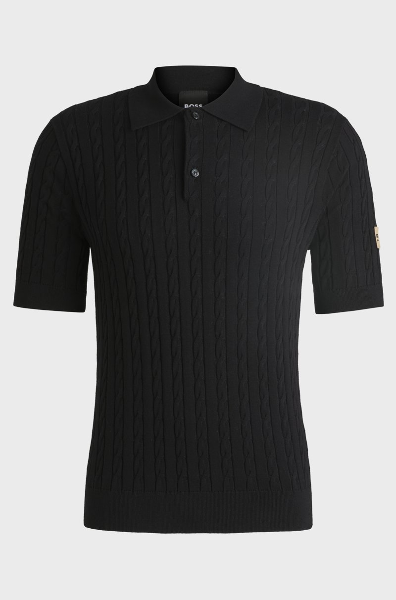 Hugo Boss Polo De Punto Con Estructura Trenzada Para Equitación