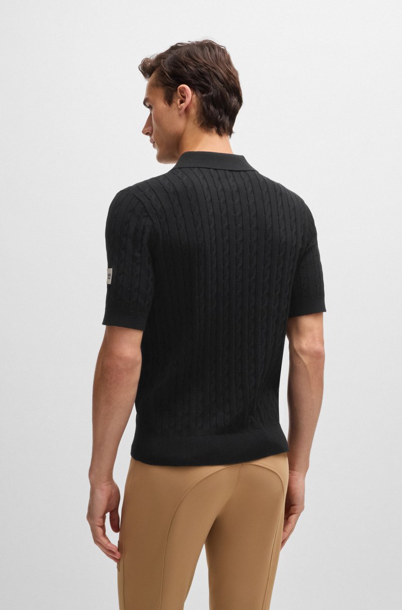 Hugo Boss Polo De Punto Con Estructura Trenzada Para Equitación