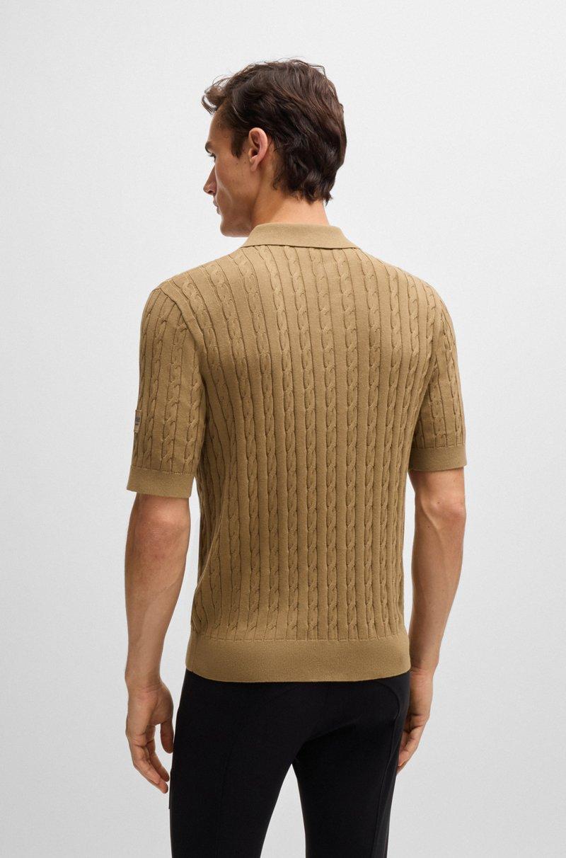 Hugo Boss Polo De Punto Con Estructura Trenzada Para Equitación