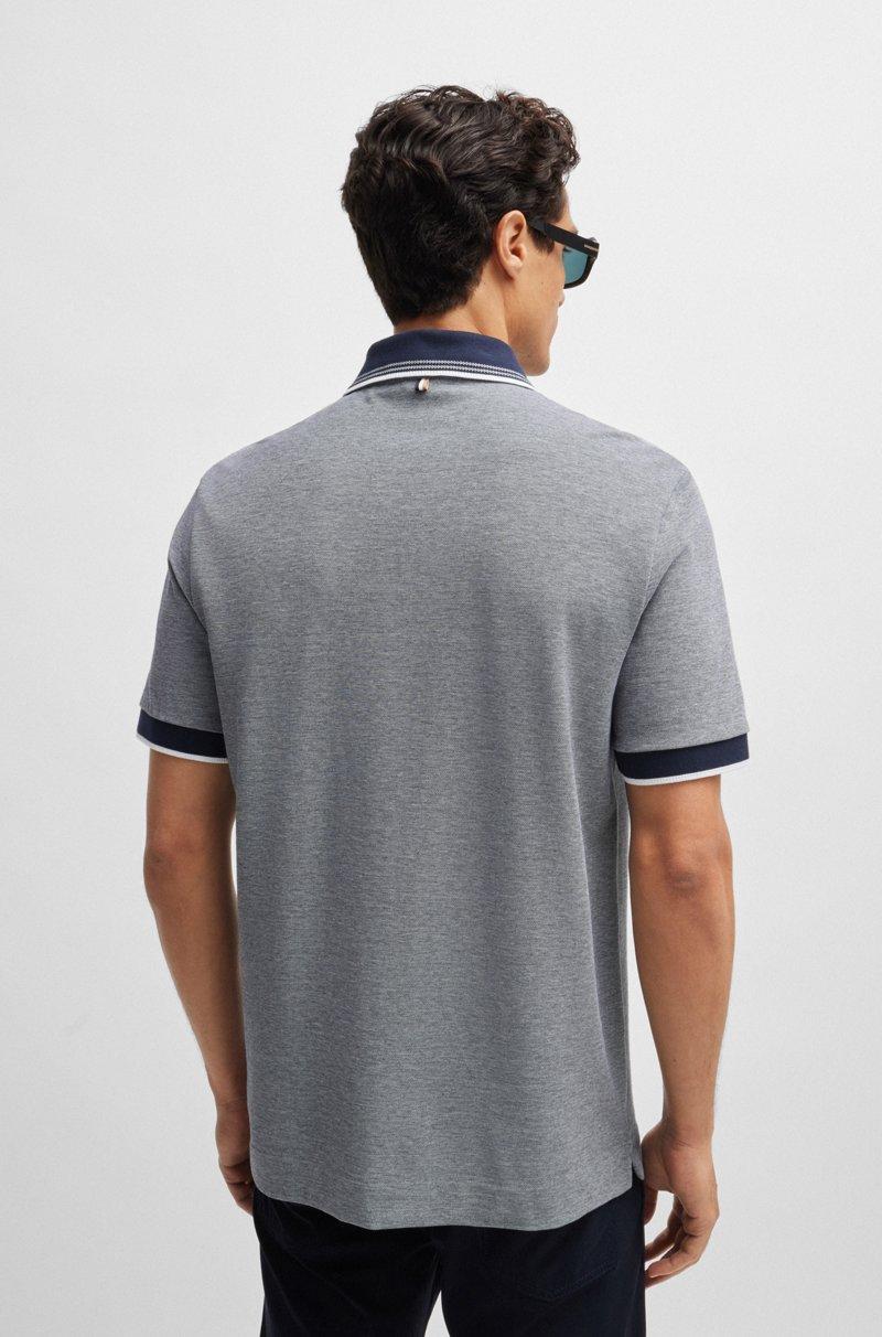 Hugo Boss Polo En Piqué De Algodón Oxford Con Detalle De Logo