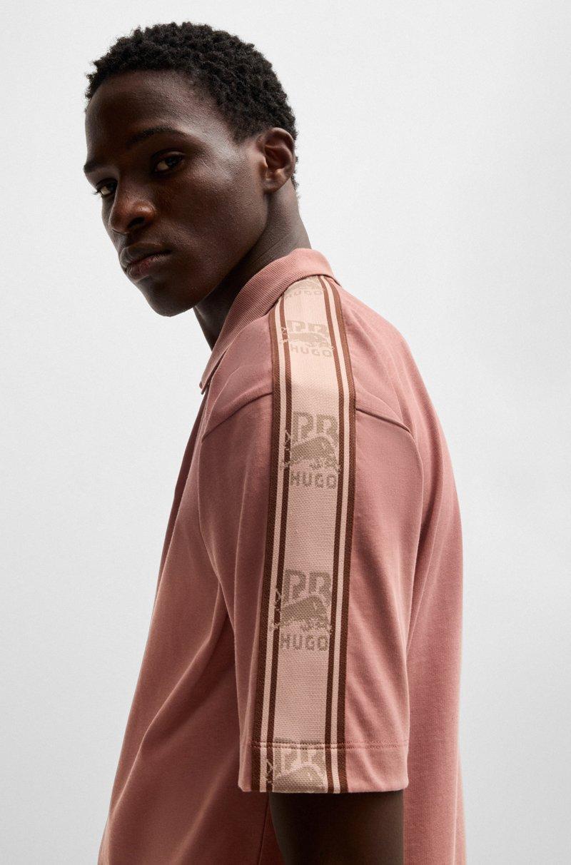 Hugo Boss Polo HUGO X RB De Algodón Con Cinta De La Marca