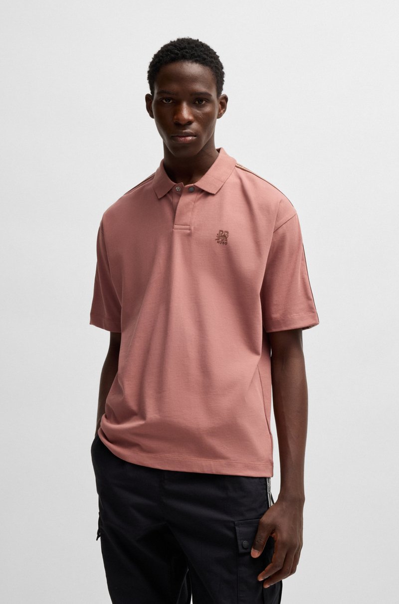Hugo Boss Polo HUGO x RB de algodón con cinta de la marca
