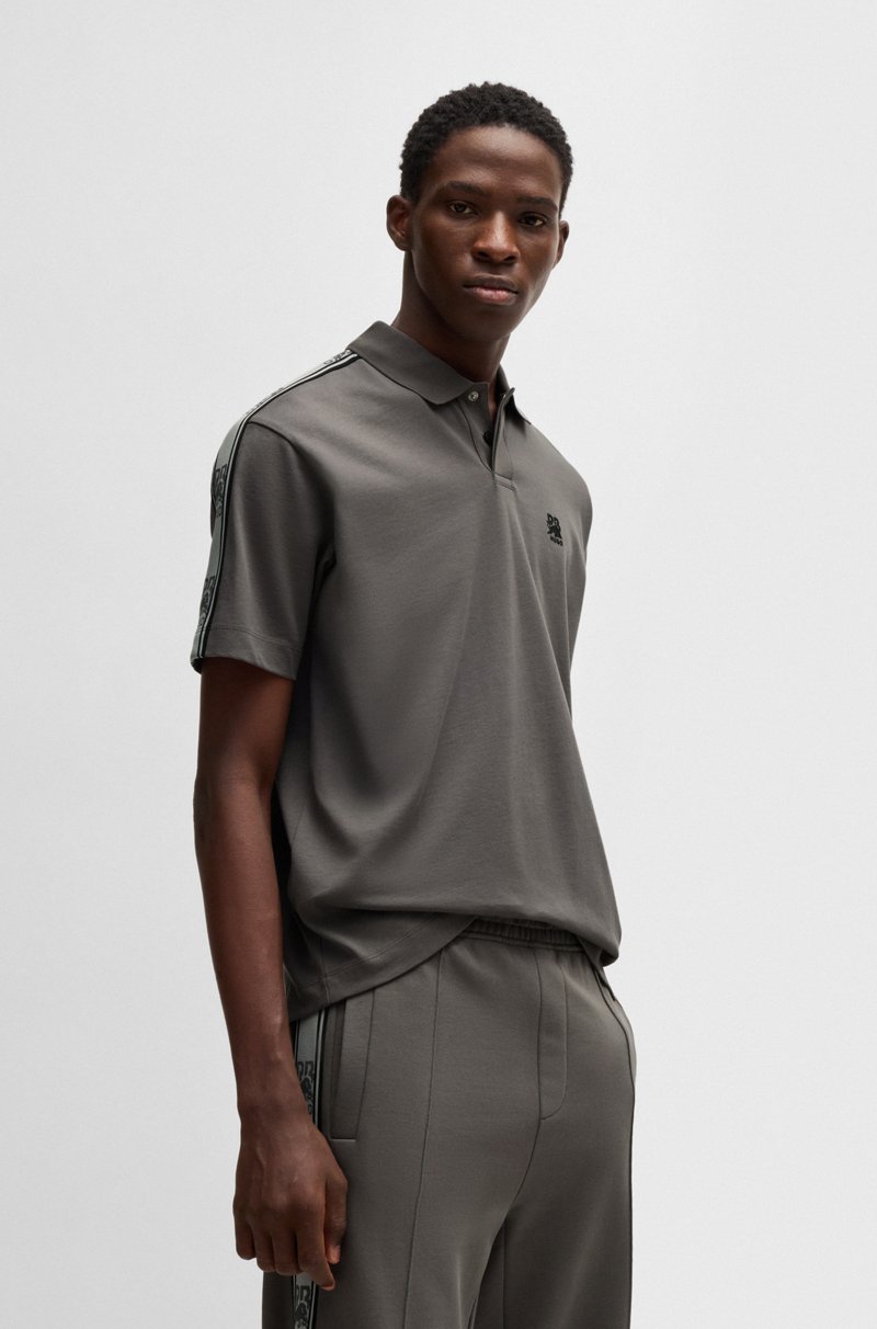 Hugo Boss Polo HUGO x RB de algodón con cinta de la marca