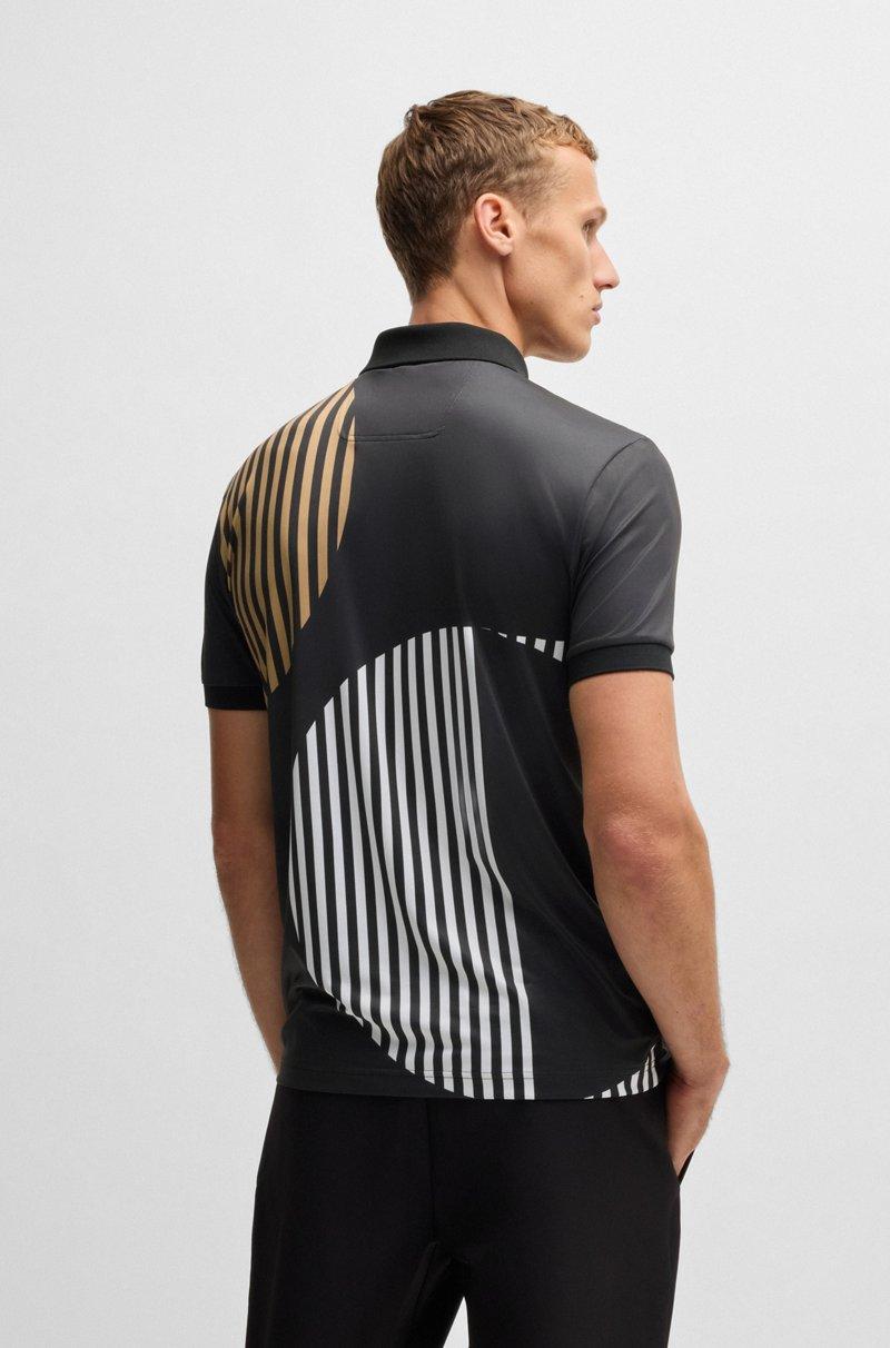 Hugo Boss Polo Paddy Active De Punto Elástico Con Estampado Digital