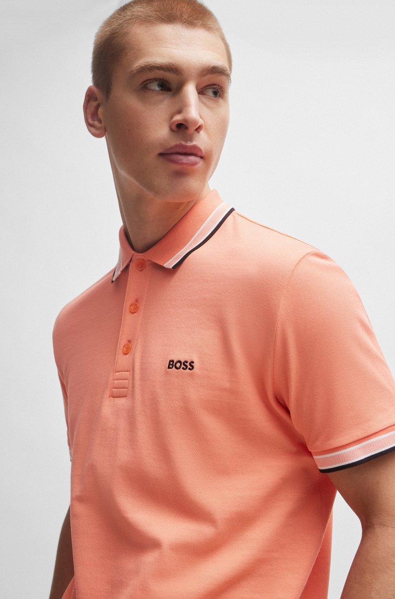 Hugo Boss Polo Paddy De Piqué De Algodón Con Logo En El Reverso Del Cuello