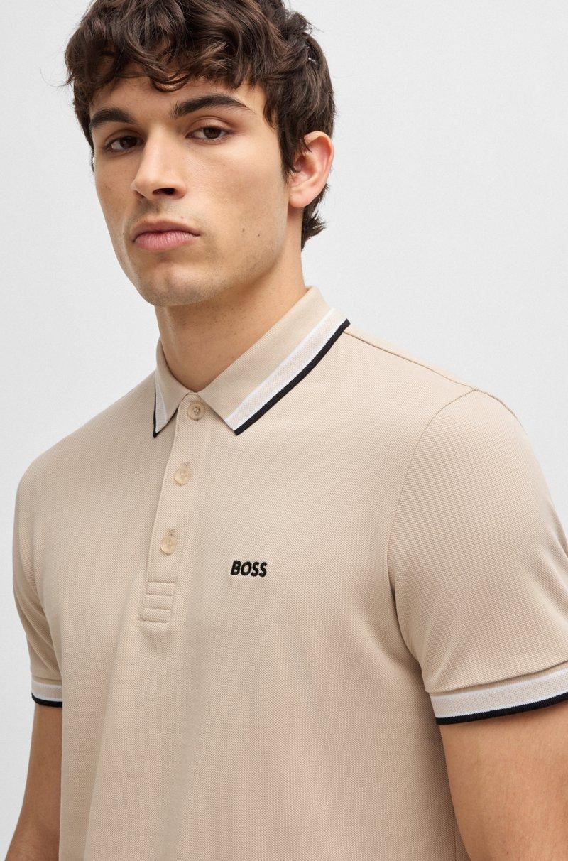 Hugo Boss Polo Paddy De Piqué De Algodón Con Logo En El Reverso Del Cuello