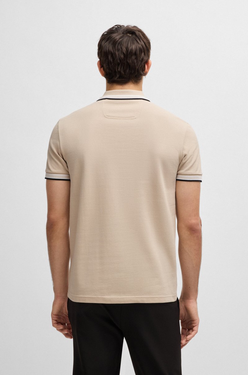 Hugo Boss Polo Paddy De Piqué De Algodón Con Logo En El Reverso Del Cuello