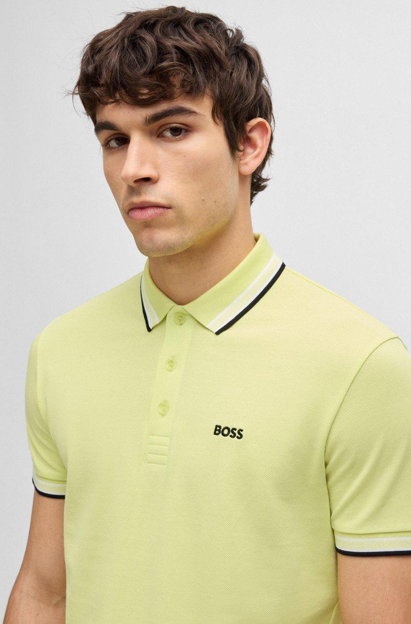 Hugo Boss Polo Paddy De Piqué De Algodón Con Logo En El Reverso Del Cuello