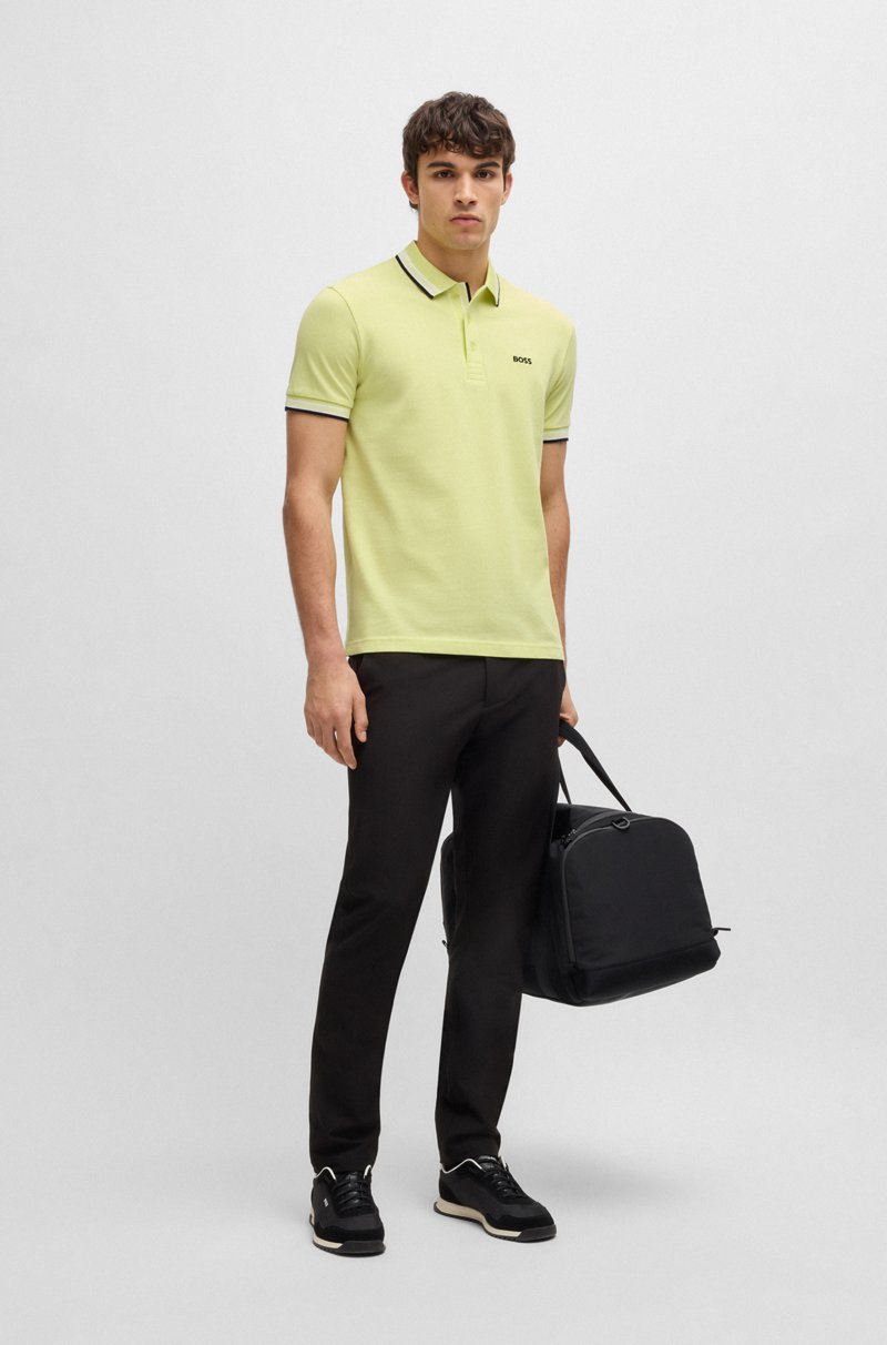 Hugo Boss Polo Paddy De Piqué De Algodón Con Logo En El Reverso Del Cuello