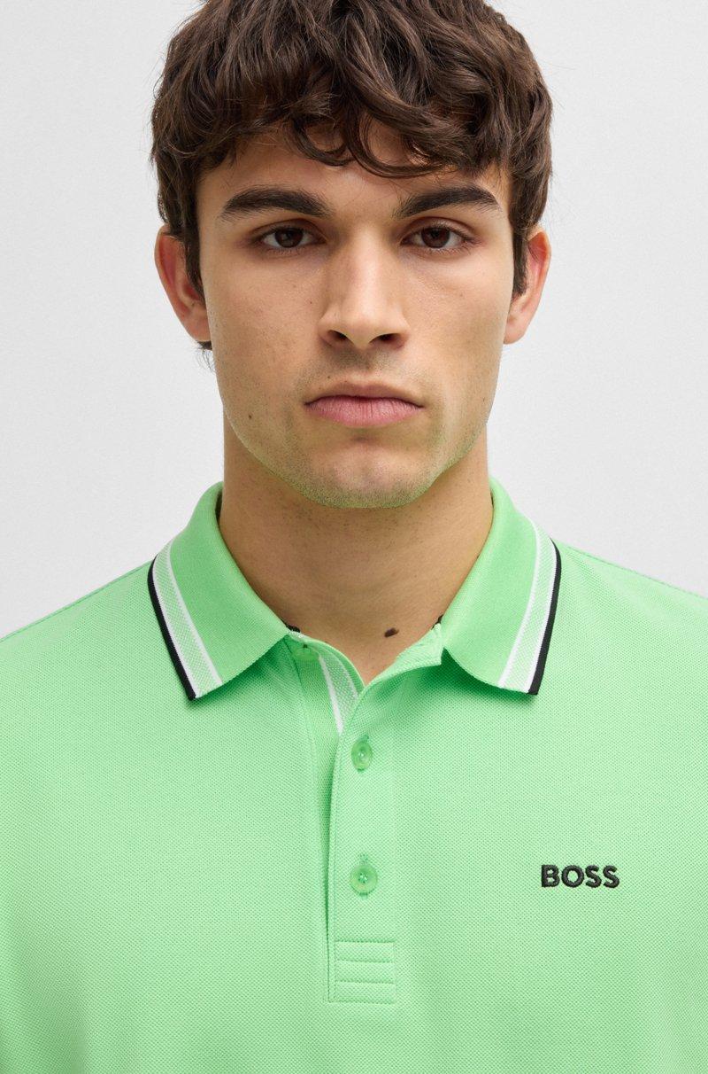 Hugo Boss Polo Paddy De Piqué De Algodón Con Logo En El Reverso Del Cuello