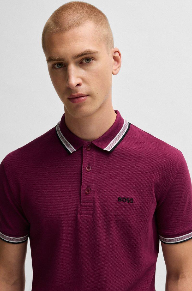 Hugo Boss Polo Paddy De Piqué De Algodón Con Logo En El Reverso Del Cuello