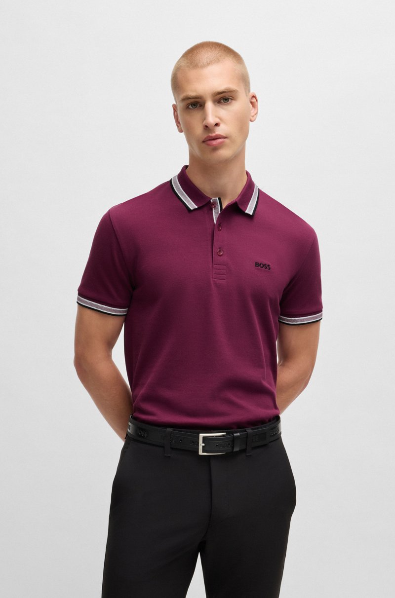 Hugo Boss Polo Paddy De Piqué De Algodón Con Logo En El Reverso Del Cuello