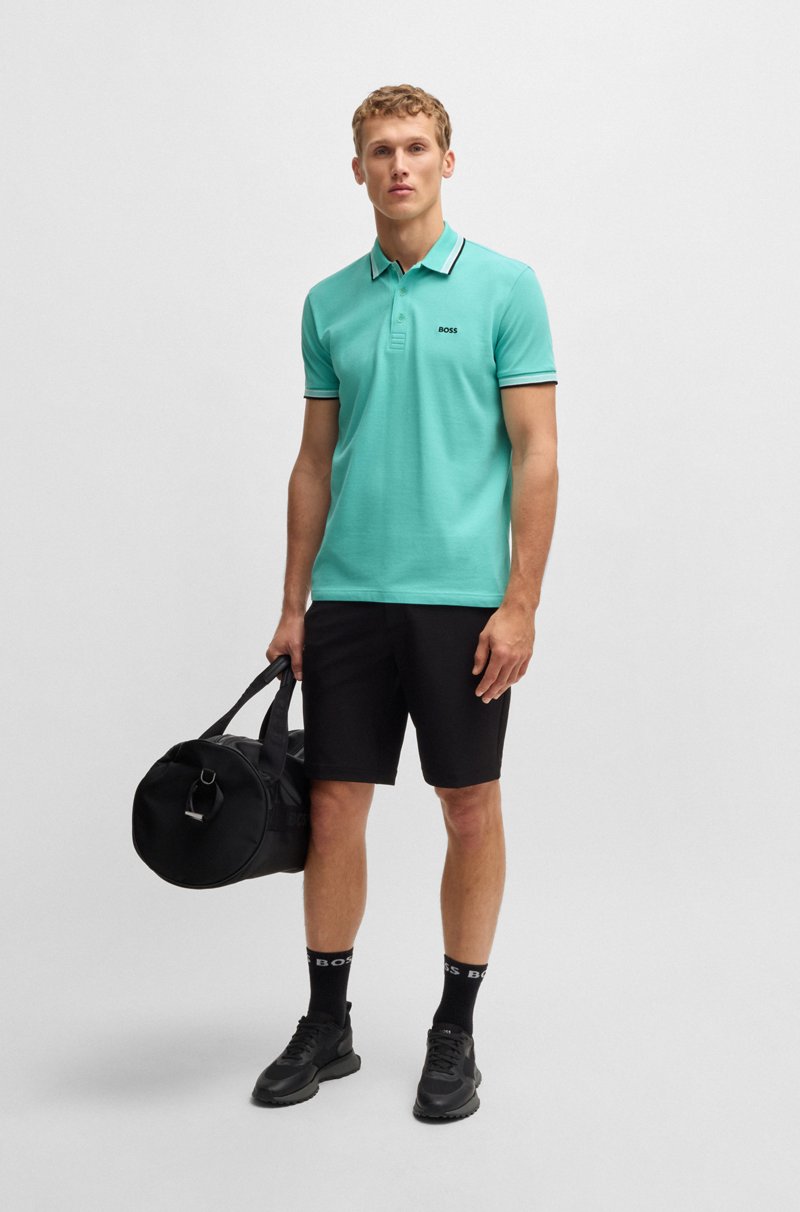 Hugo Boss Polo Paddy De Piqué De Algodón Con Logo En El Reverso Del Cuello